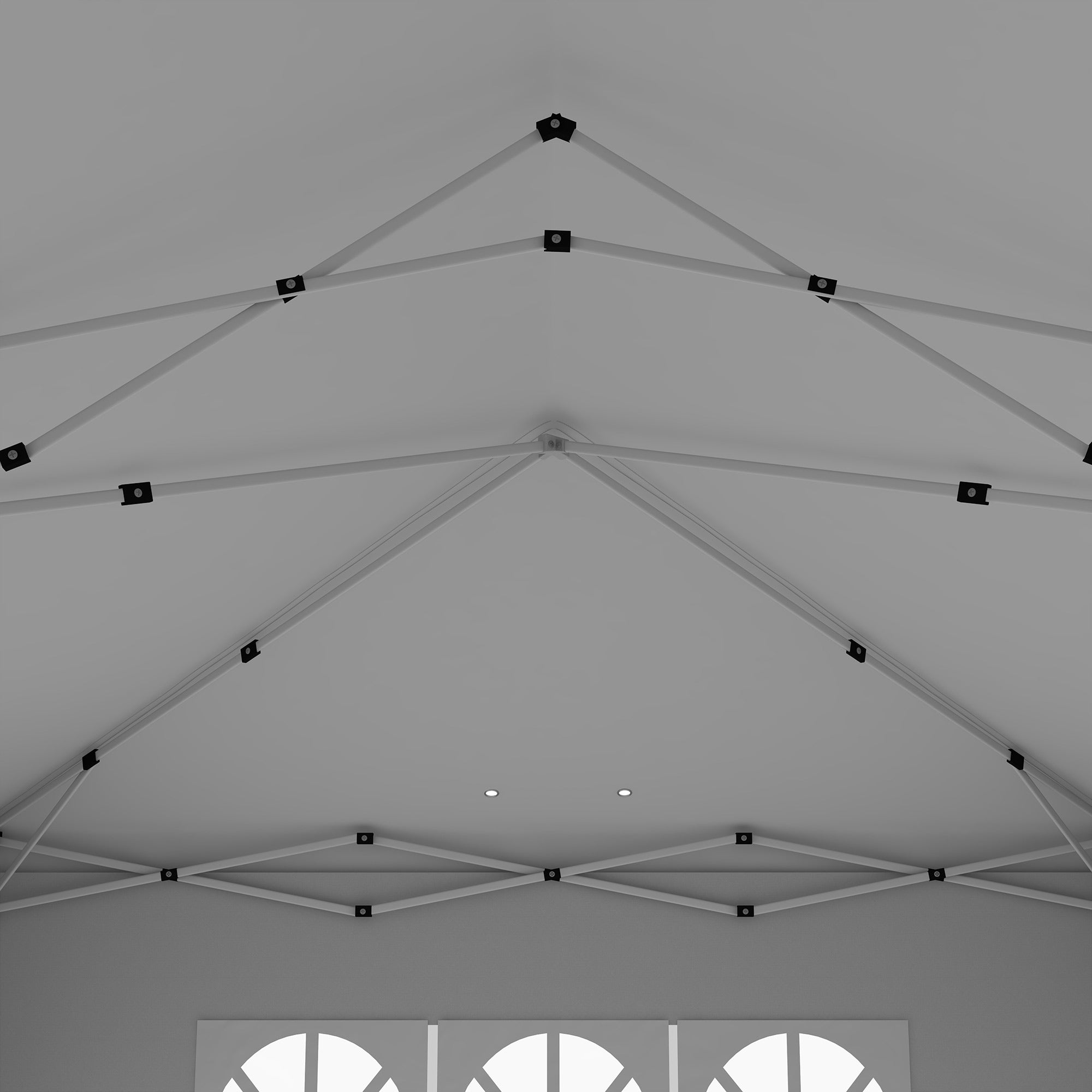 Outsunny 3 x 6 m Garden Pop Up Gazebo, Wedding Party Tent Marquee, Water Resistant Awning Canopy with Sidewalls, Windows, Carry Bag, White