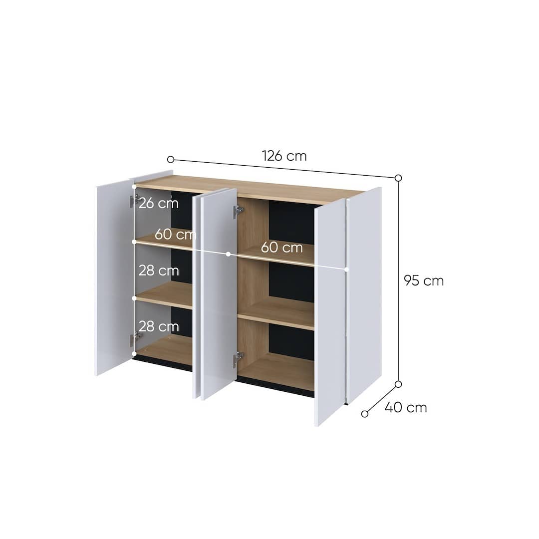 Easy EA-02 Sideboard Cabinet 126cm
