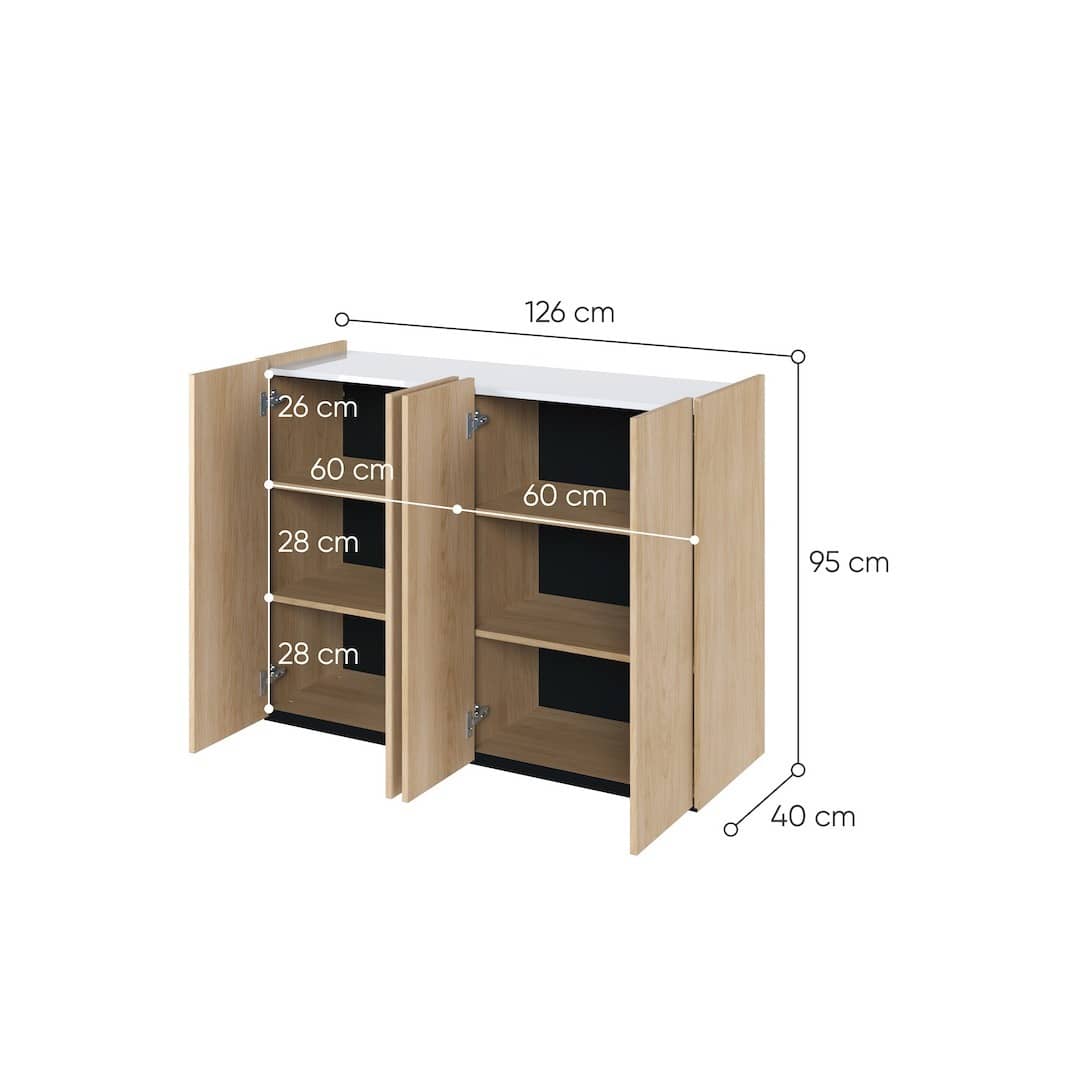 Easy EA-02 Sideboard Cabinet 126cm