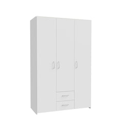 Econobox Hinged Door Wardrobe 120cm in White, image 2