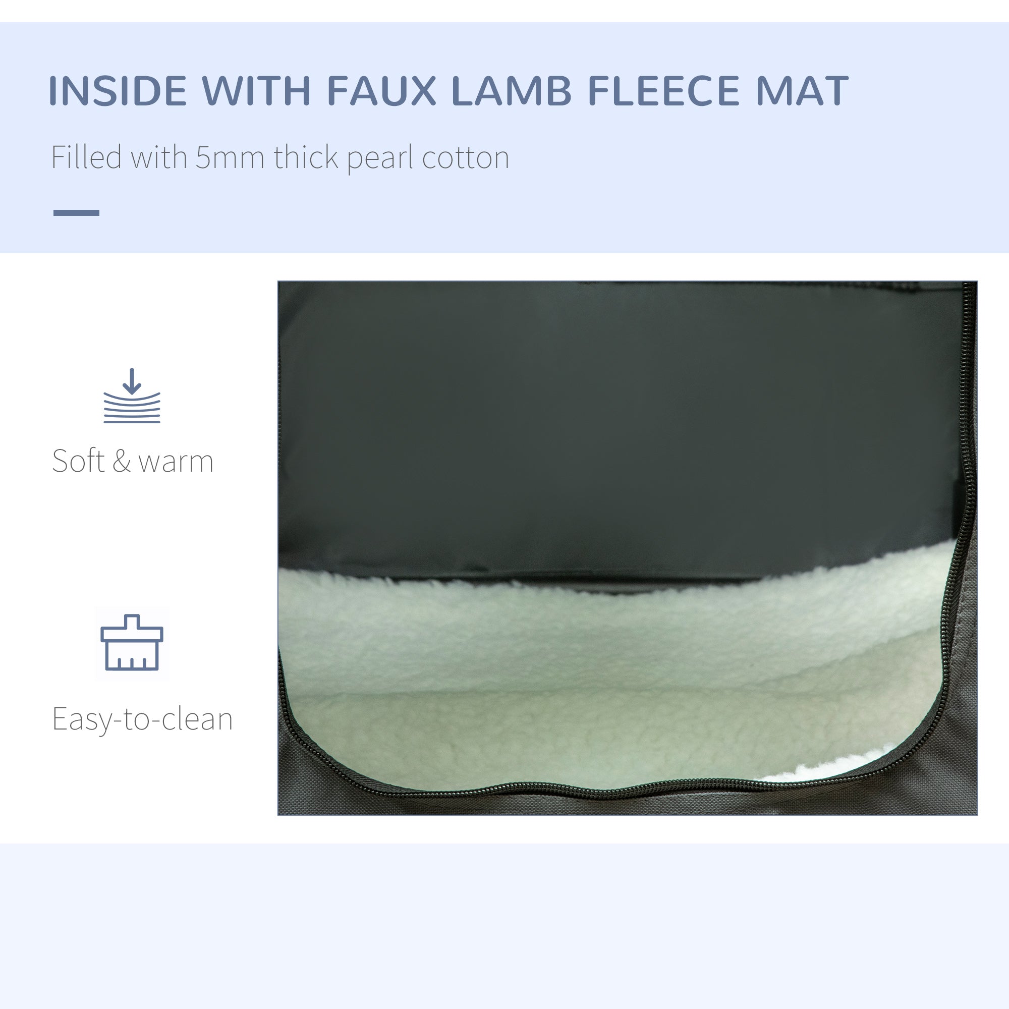 PawHut 90cm Pet Carrier Bag, with Cushion for Medium, Large Dogs - Grey