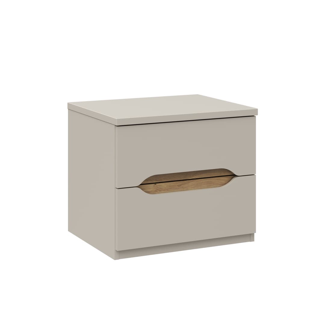 Edwal Bedside Table 50cm in Beige, image 2