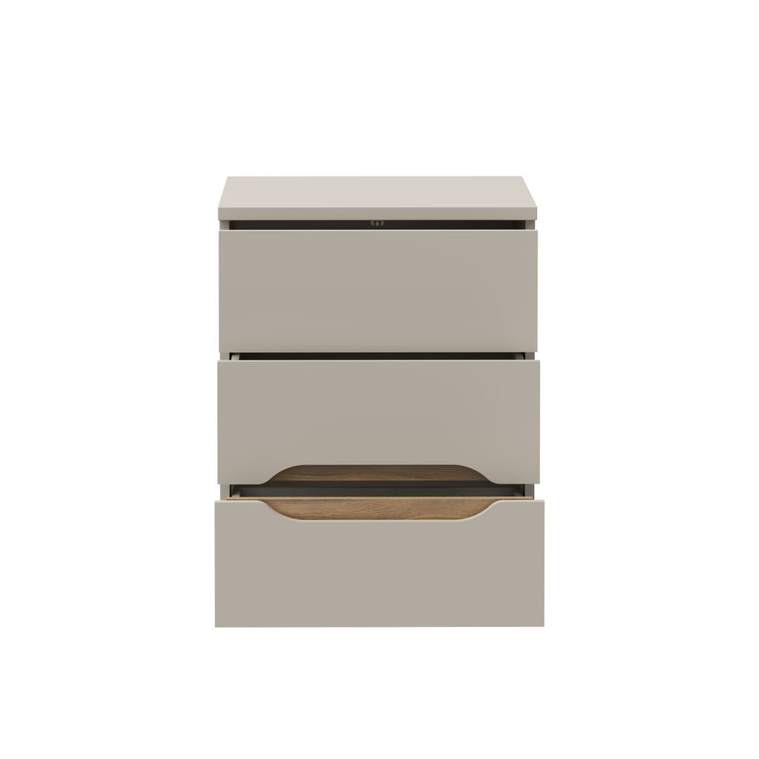 Edwal Bedside Table 50cm in Beige, image 5