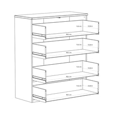 Edwal Chest Of Drawers 95cm in Beige, image 7