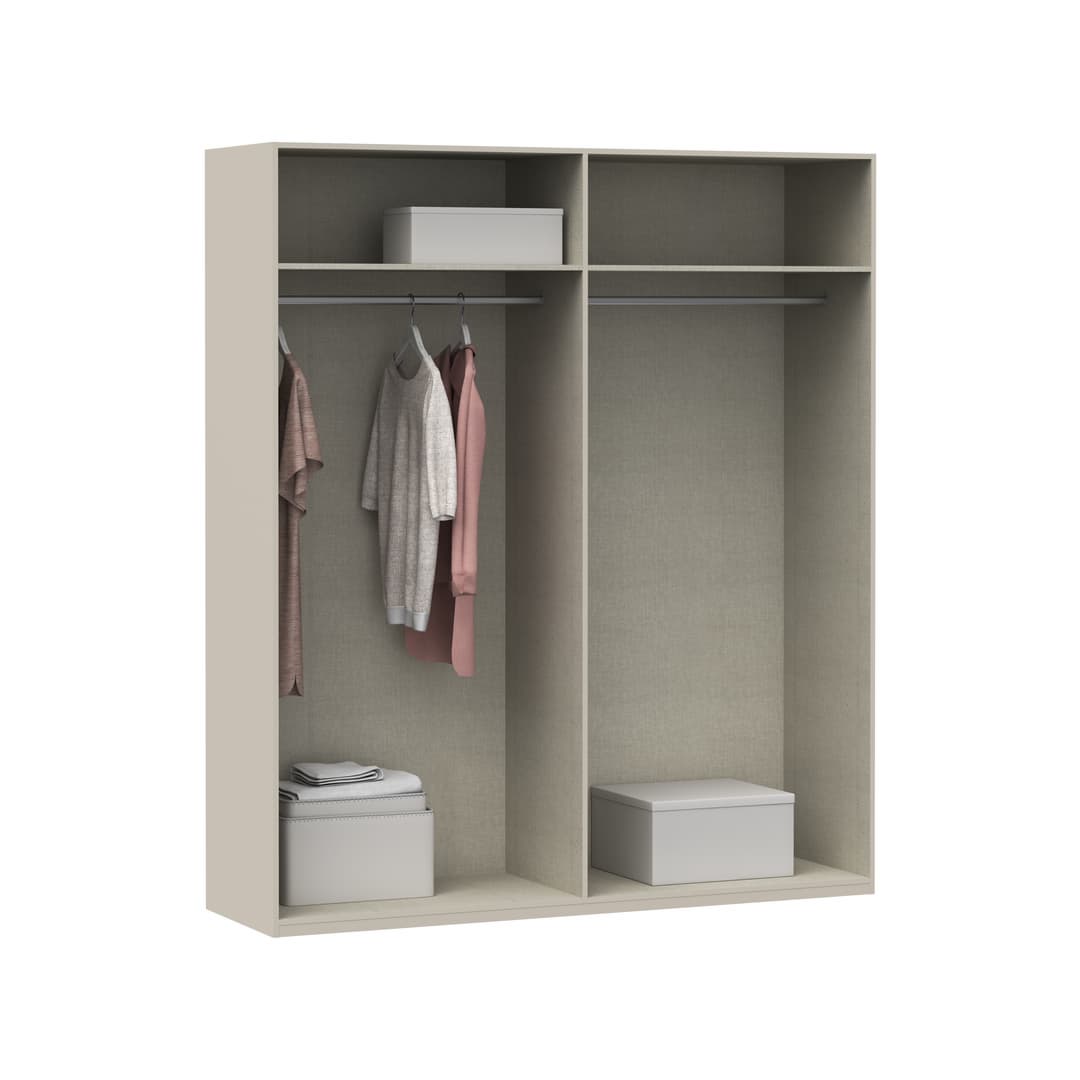 Edwal Hinged Door Wardrobe 178cm in Beige, image 6