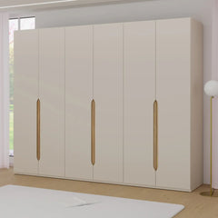 Edwal Hinged Door Wardrobe 266cm in Beige