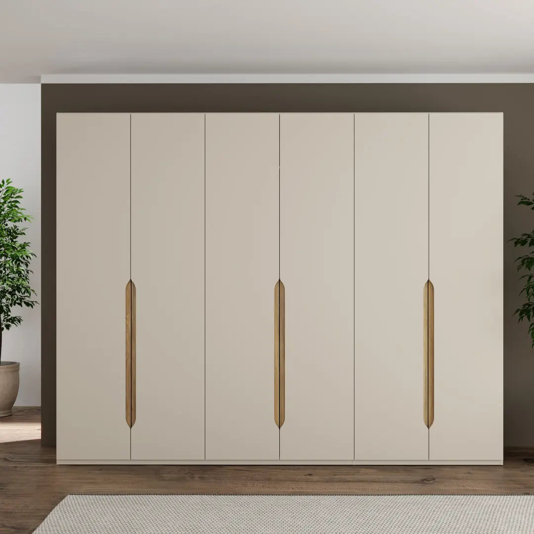 Edwal Hinged Door Wardrobe 266cm in Beige, image 2