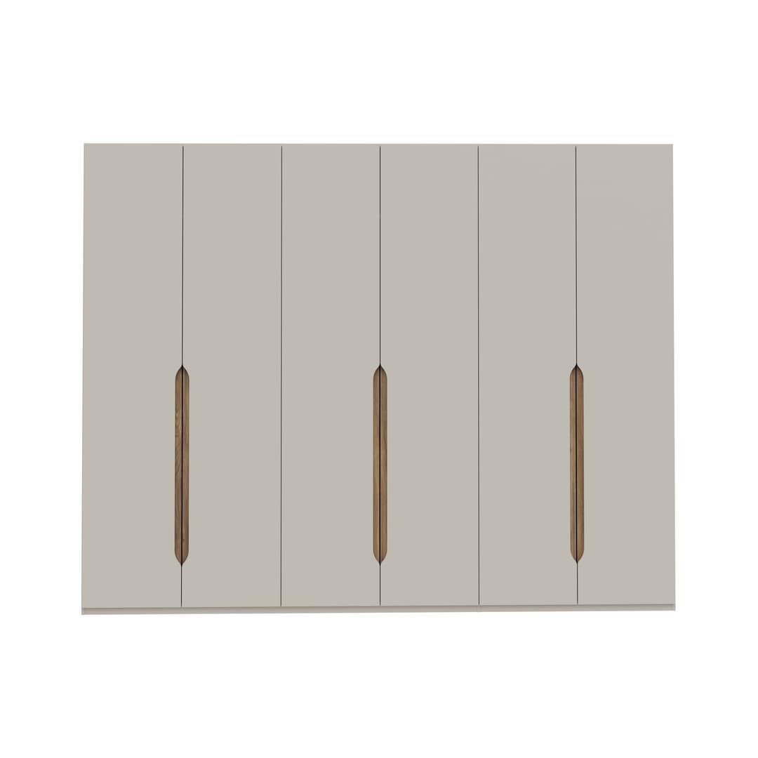 Edwal Hinged Door Wardrobe 266cm in Beige, image 7