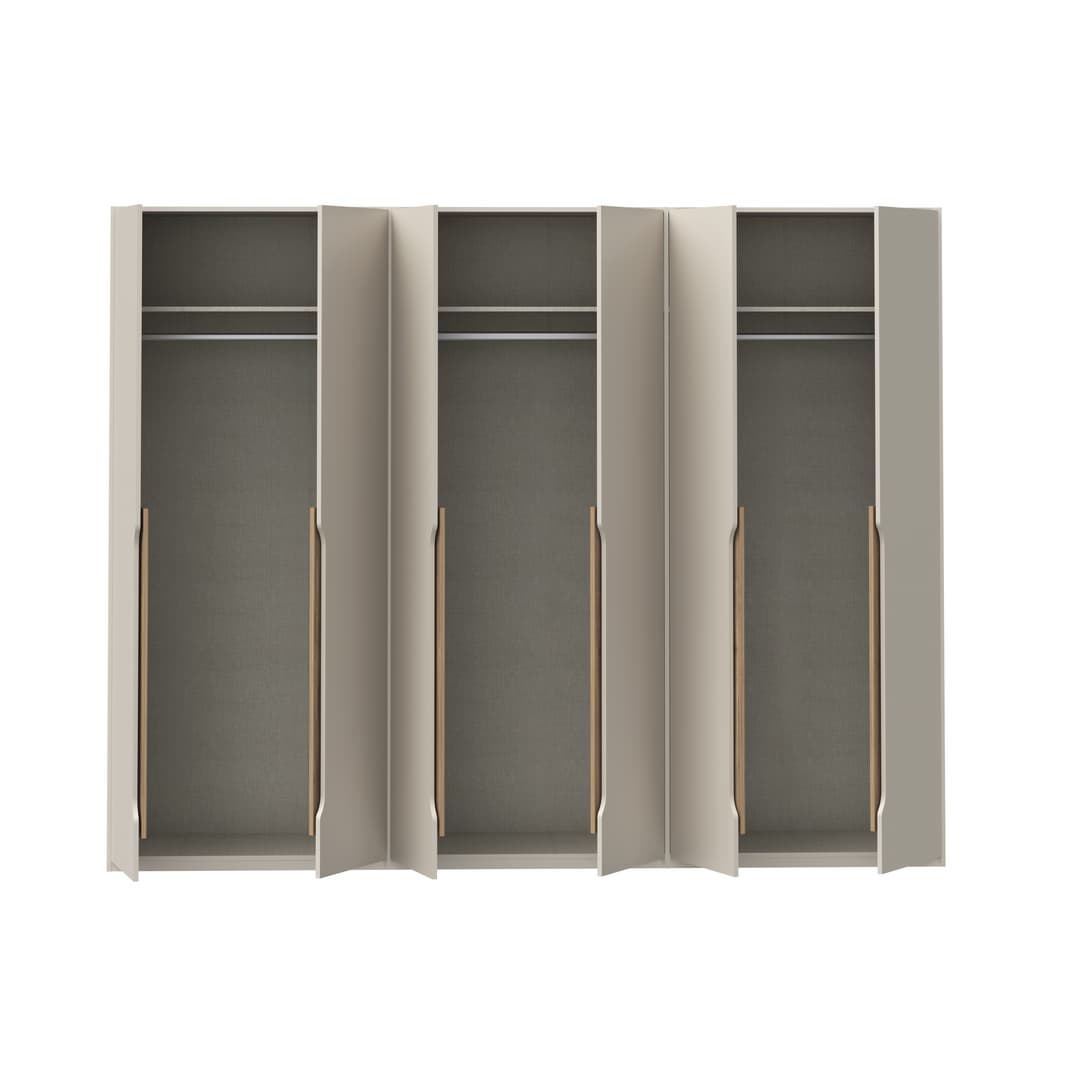 Edwal Hinged Door Wardrobe 266cm in Beige, image 8