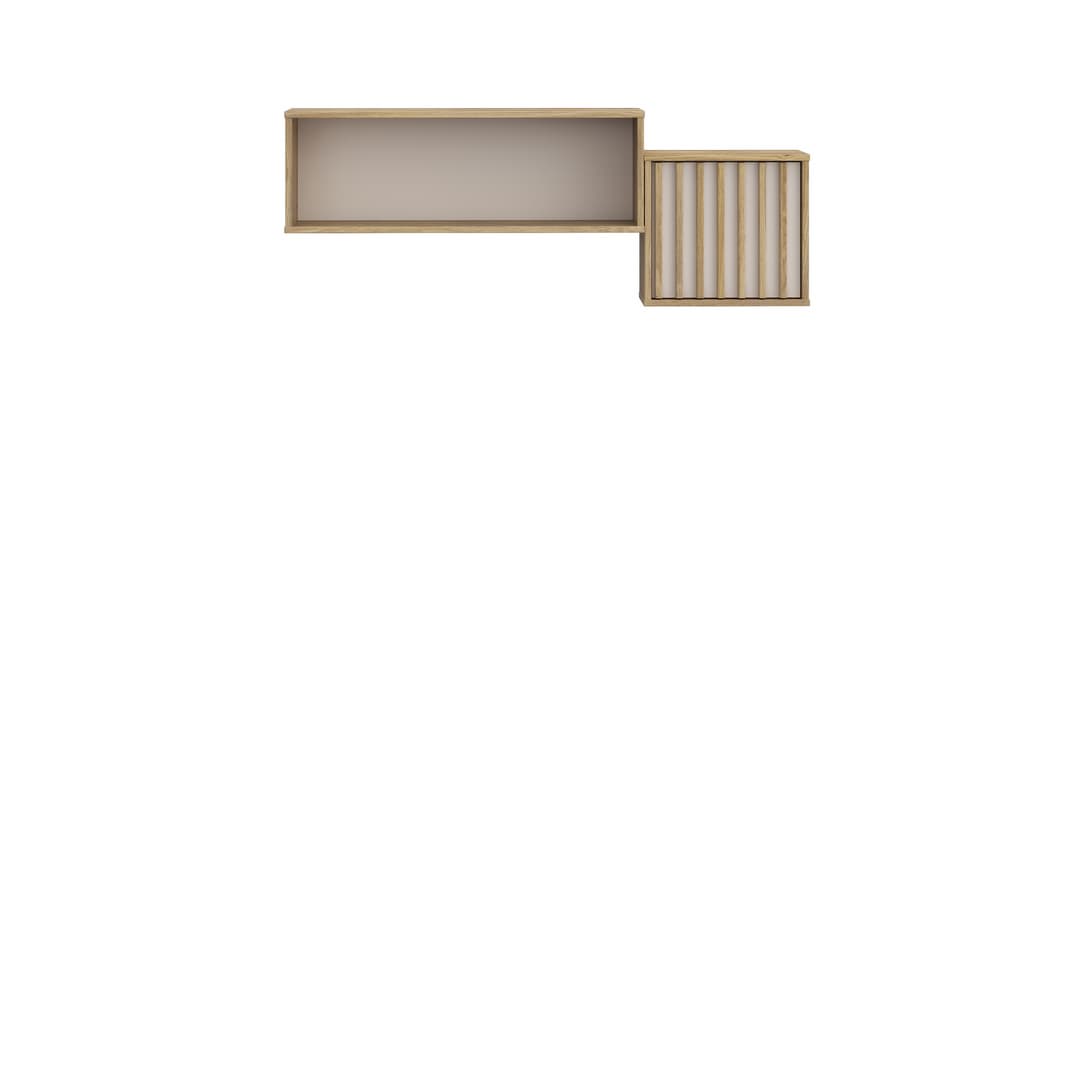 Eliston Floating Shelf 121cm in Oak Mauvella, image 4