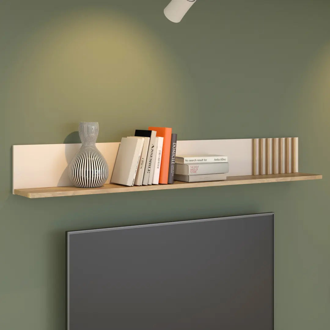 Eliston Floating Shelf 174cm in Oak Mauvella
