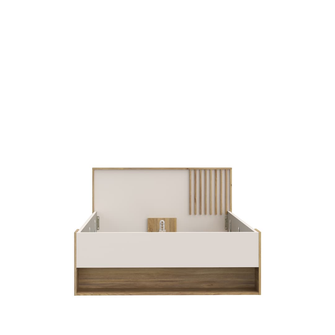 Eliston Bed Frame EU Small Double Oak Mauvella image