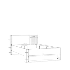Eliston Bed Frame [EU Small Double] in Oak Mauvella, image 9
