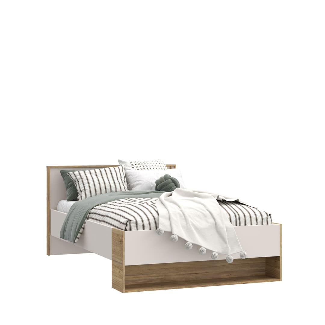 Eliston Bed Frame [EU Small Double] in Oak Mauvella, image 7