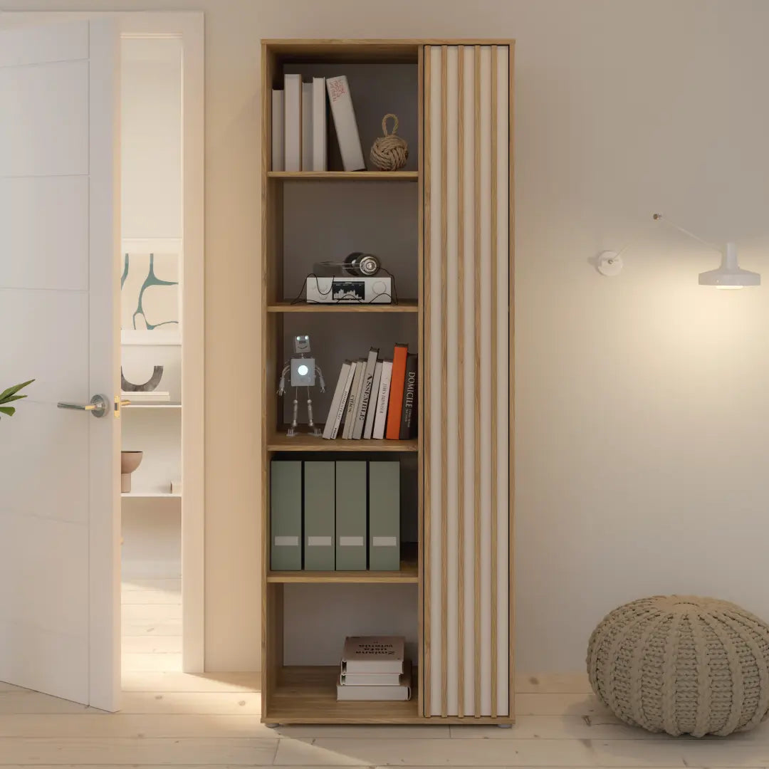 Eliston Bookcase 74cm in Oak Mauvella