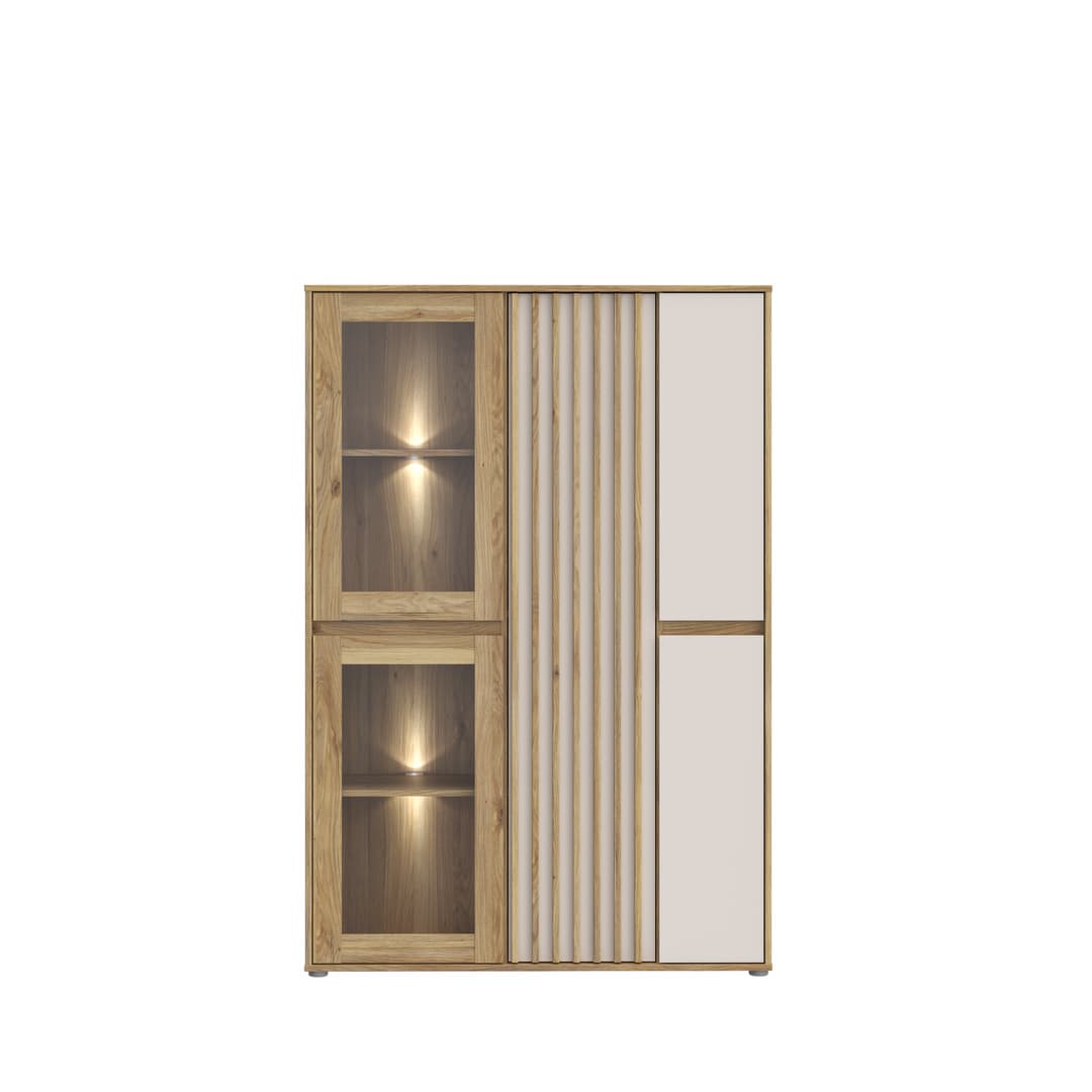 Eliston Display Cabinet 109cm in Oak Mauvella, image 7