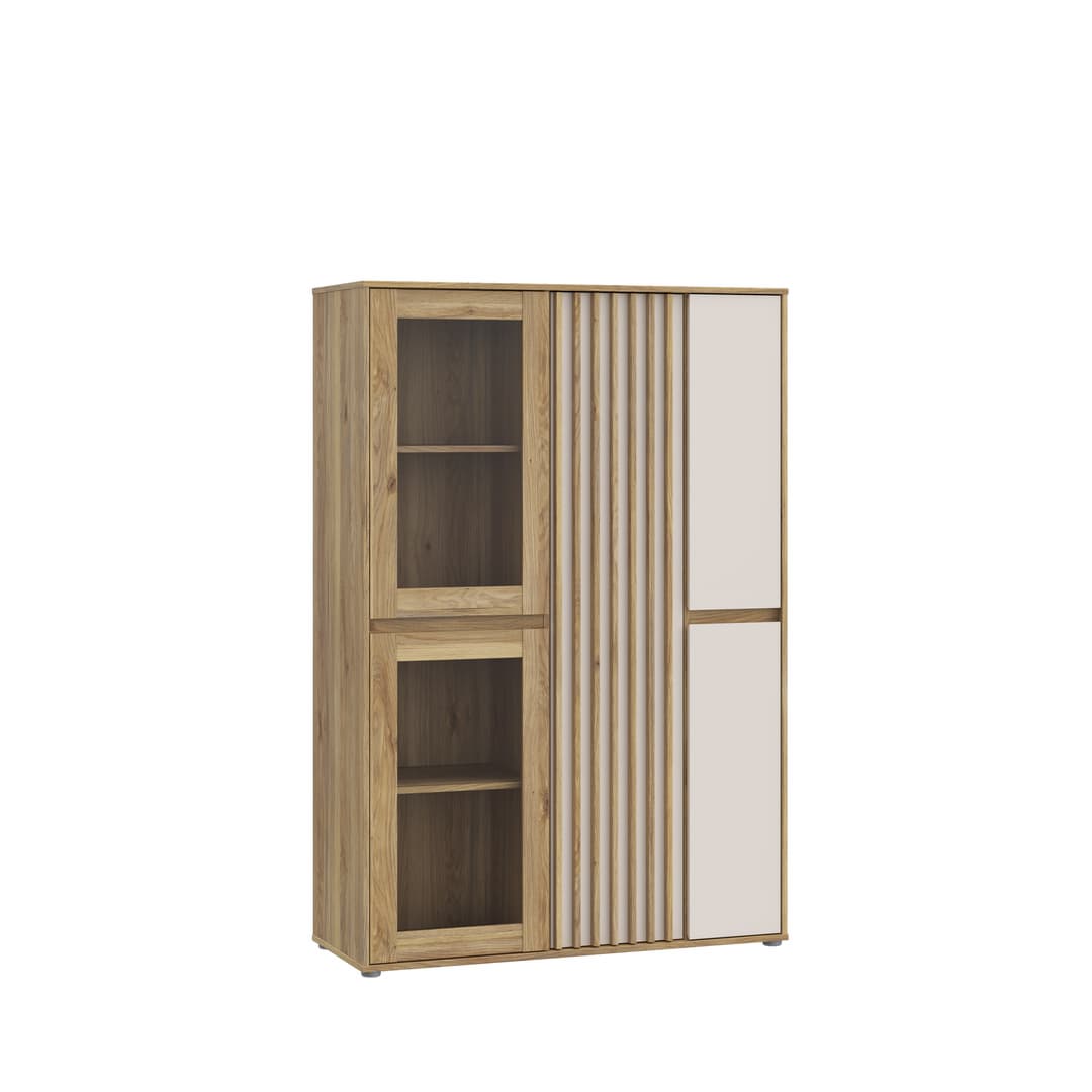 Eliston Display Cabinet 109cm in Oak Mauvella, image 2