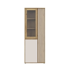 Eliston Tall Display Cabinet 74cm in Oak Mauvella, image 5