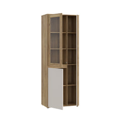 Eliston Tall Display Cabinet 74cm in Oak Mauvella, image 3