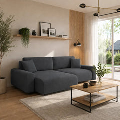 Corner Sofa Bed Rima in Graphite, image 7