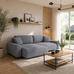 Corner Sofa Bed Rima in Dark Grey, image 8