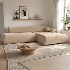 Corner Sofa Bed Puente in Beige, image 11