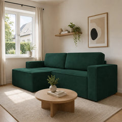 Corner Sofa Bed Como in Green, image 8