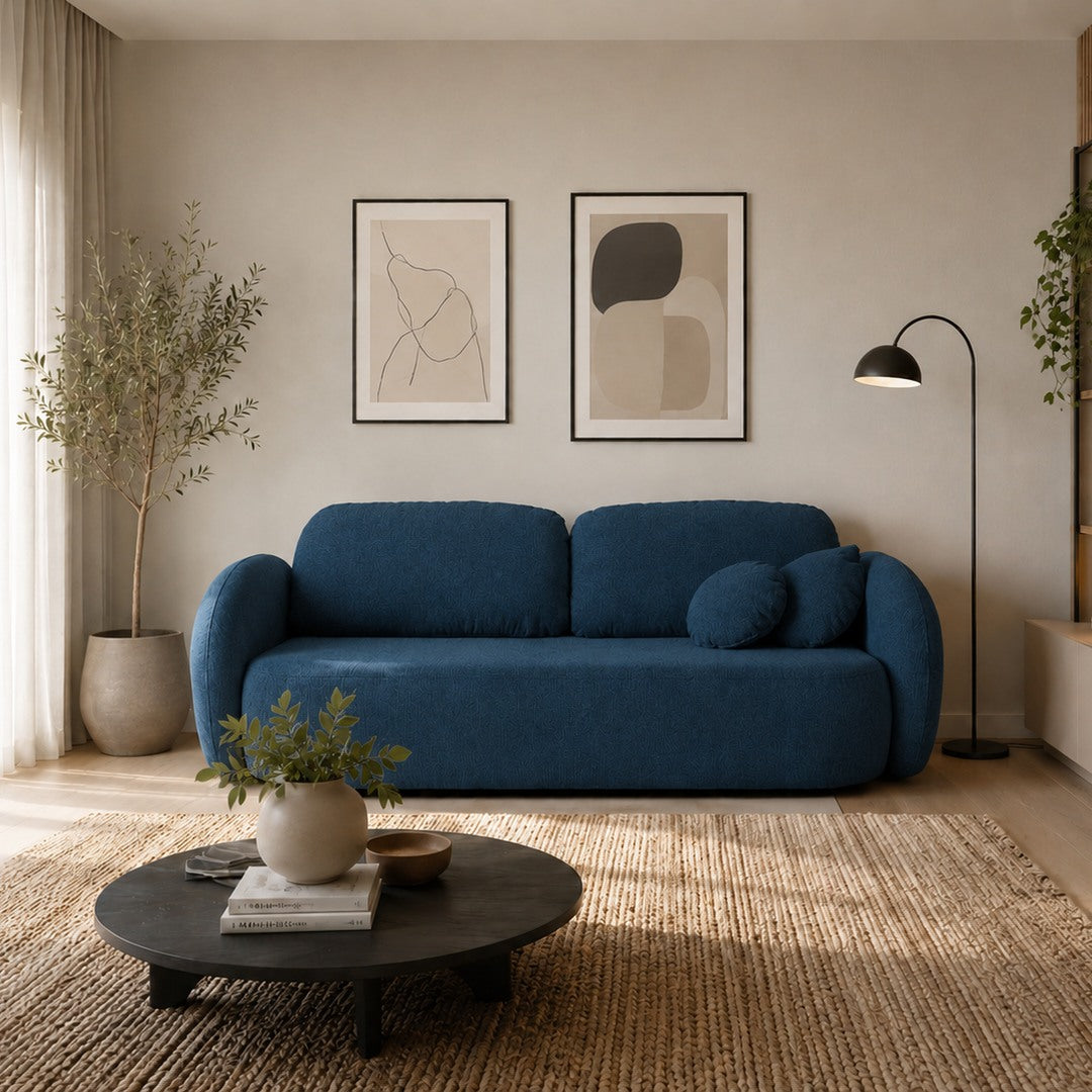 Sofa Bed Olio in Navy Blue, image 4