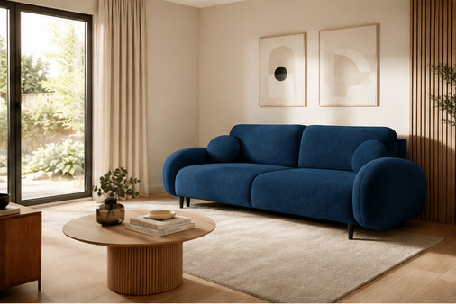 Sofa Bed Soft in Navy Blue, image 5