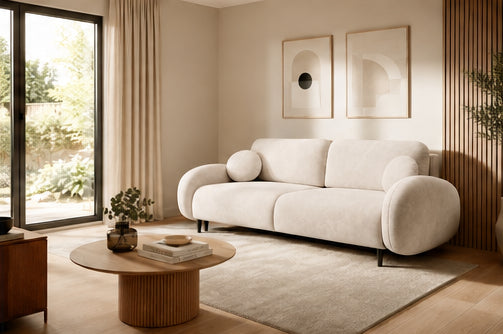 Sofa Bed Soft in Light Beige, image 6