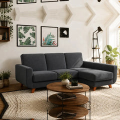 Corner Sofa Bed Aramis in Graphite, image 15