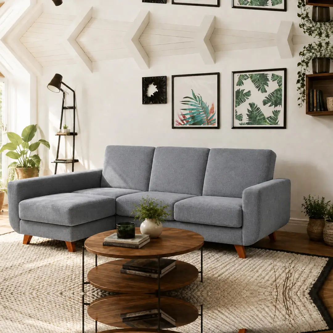 Corner Sofa Bed Aramis in Dark Grey, image 8