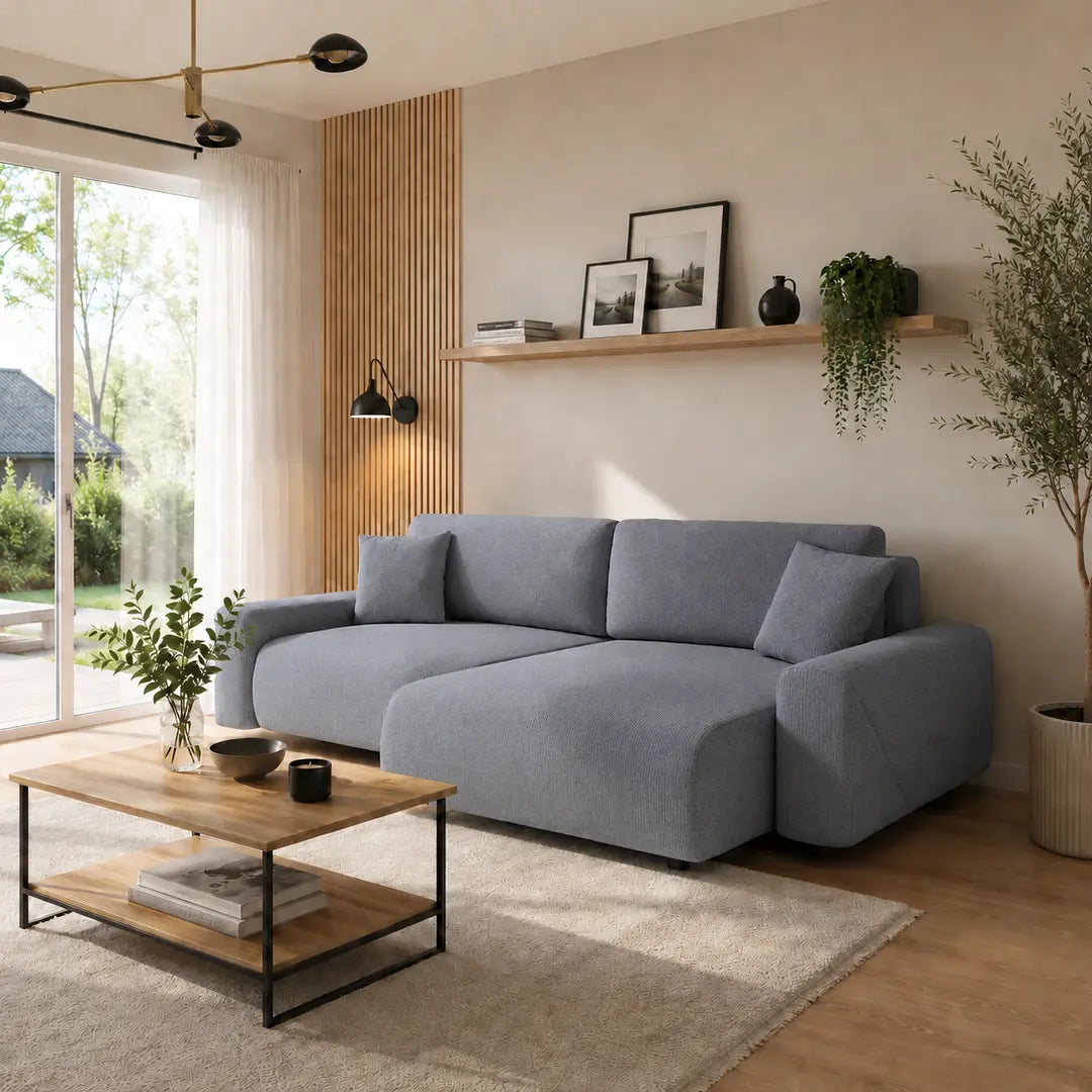 Corner Sofa Bed Rima in Dark Grey, image 20