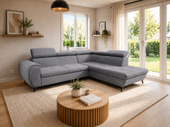 Corner Sofa Bed Mona Pik in Dark Grey, image 15
