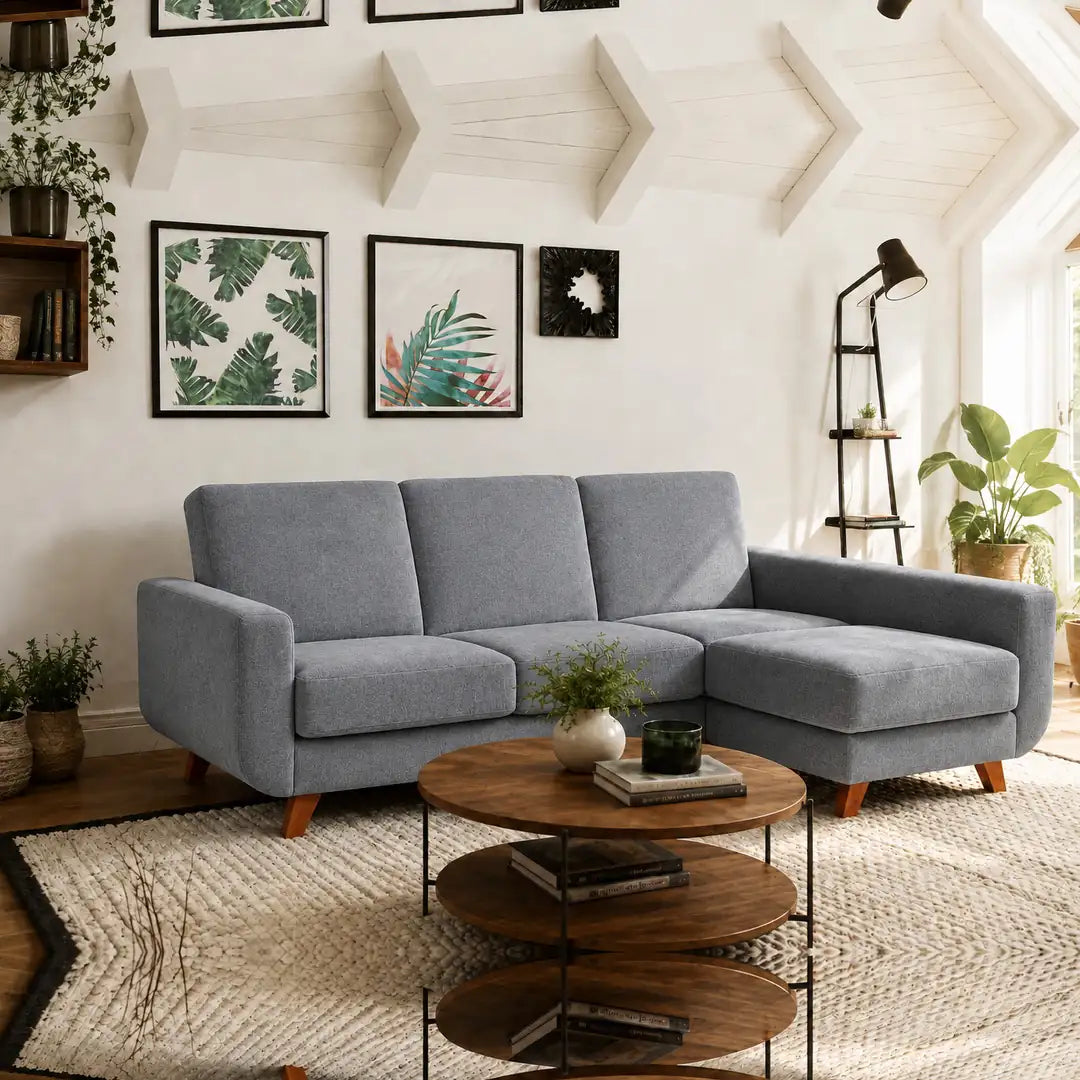 Corner Sofa Bed Aramis in Dark Grey, image 16