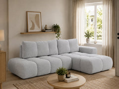 Corner Sofa Bed Soho in Light Grey, image 17