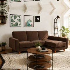Corner Sofa Bed Aramis in Brown, image 18