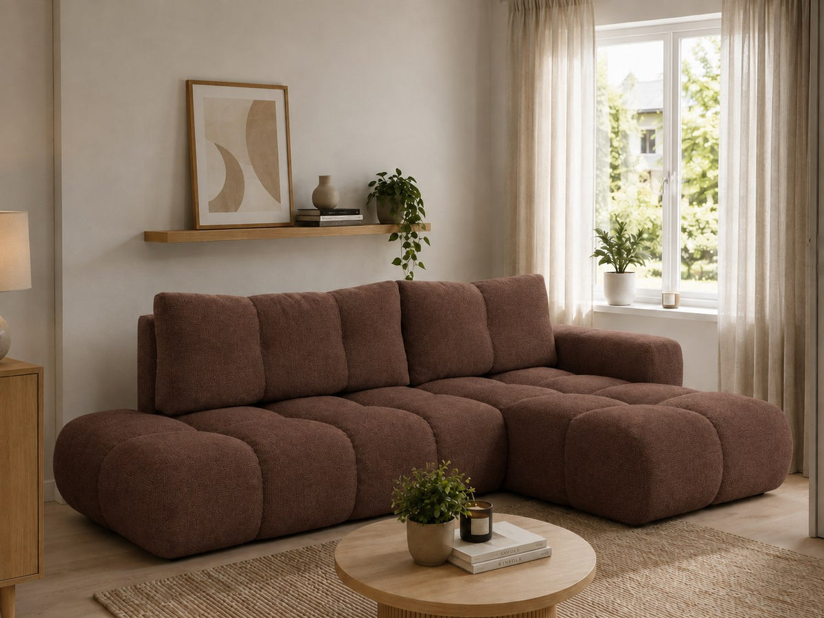 Corner Sofa Bed Soho in Brown, image 19