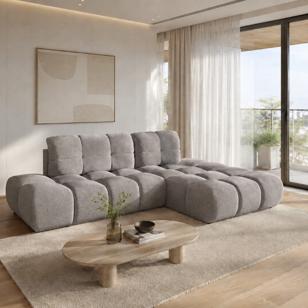 Corner Sofa Bed Noel in Grey, image 2