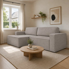 Corner Sofa Bed Como in Grey, image 5