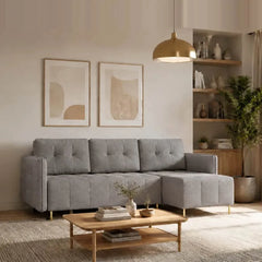 Corner Sofa Bed Dello in Grey, image 15
