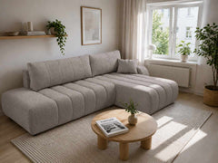Corner Sofa Bed Baloo in Grey, image 2