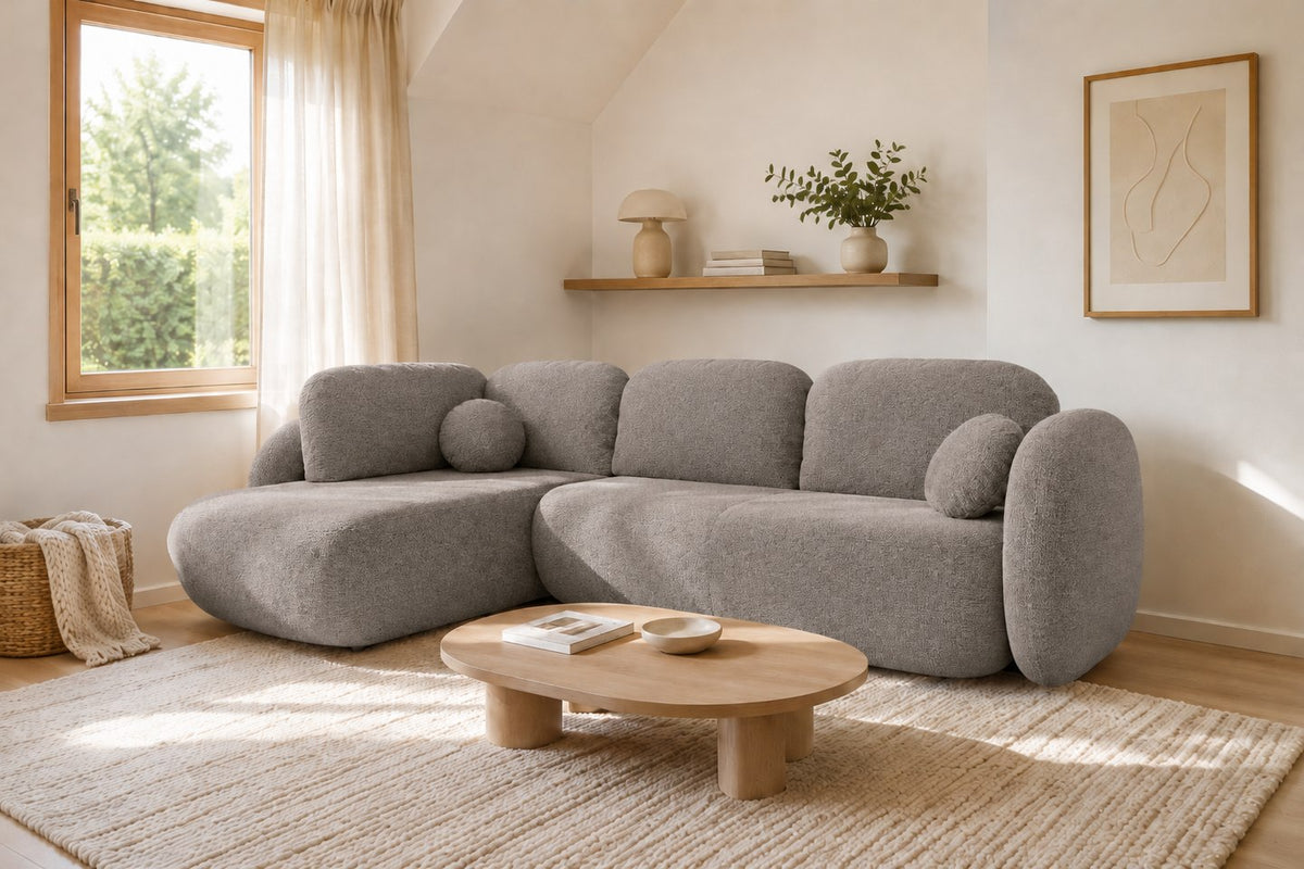 Corner Sofa Bed Olio II in Grey, image 2