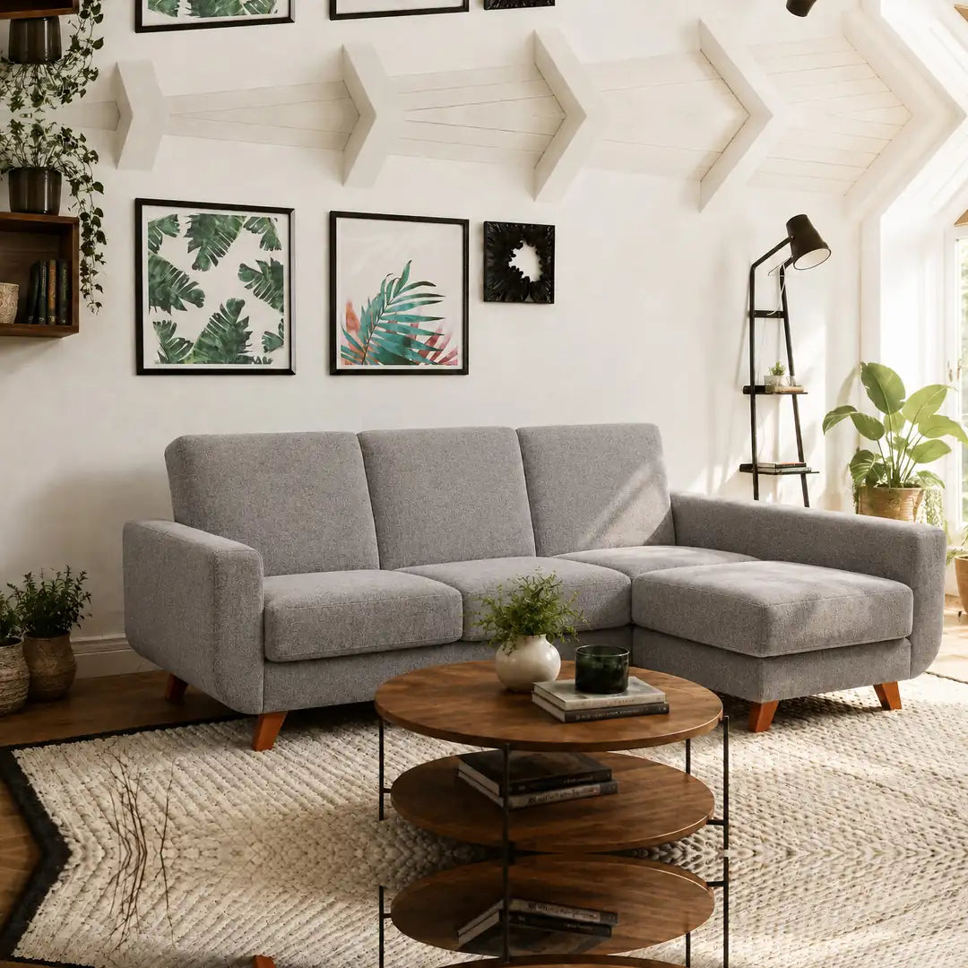 Corner Sofa Bed Aramis in Grey, image 10