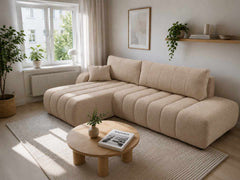 Corner Sofa Bed Baloo in Beige, image 5