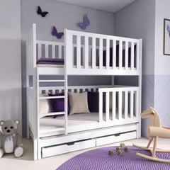 Emily Bunk Bed with Trundle and Storage