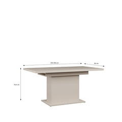 Chikuma Extending Dining Table 160cm in Sand, image 6