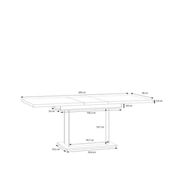 Chikuma Extending Dining Table 160cm in Sand, image 8