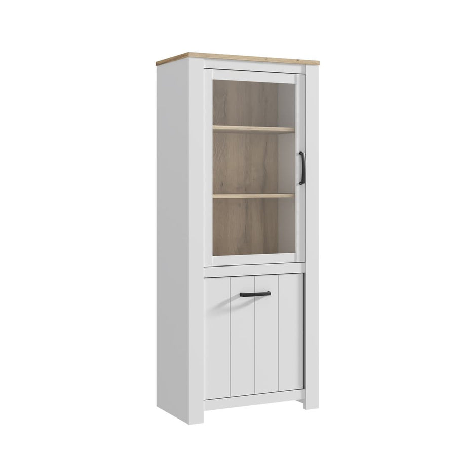 Elara Tall Display Cabinet White