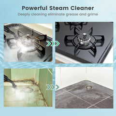 Multi-Surface Handheld Steam Cleaner with Safety Lock-Yellow